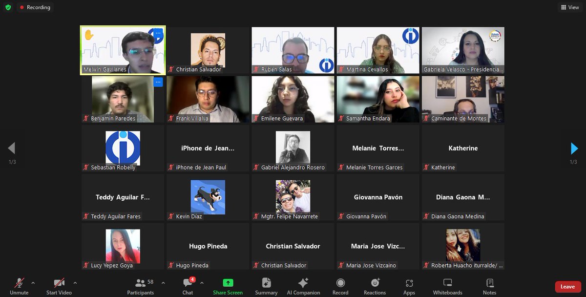 En el marco de #OpenGovWeek2025, se desarrolló el evento virtual "Gobernar juntos: de lo participativo a lo público", organizado por <a href="/fund_meridiano/">Fundación Meridiano</a>.
#EstadoAbiertoEc