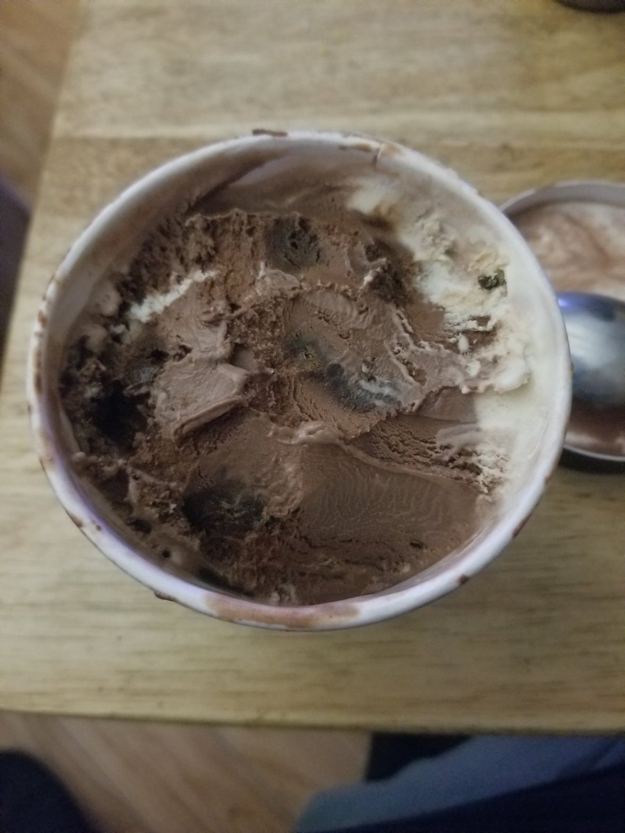 Ordered half baked by Ben &amp; Jerry's cause I wanted a little brownie batter and little cookie dough. I like both but prefer CD because BB is too chocolatey. Figured half baked best of both.  But fate had other plans.