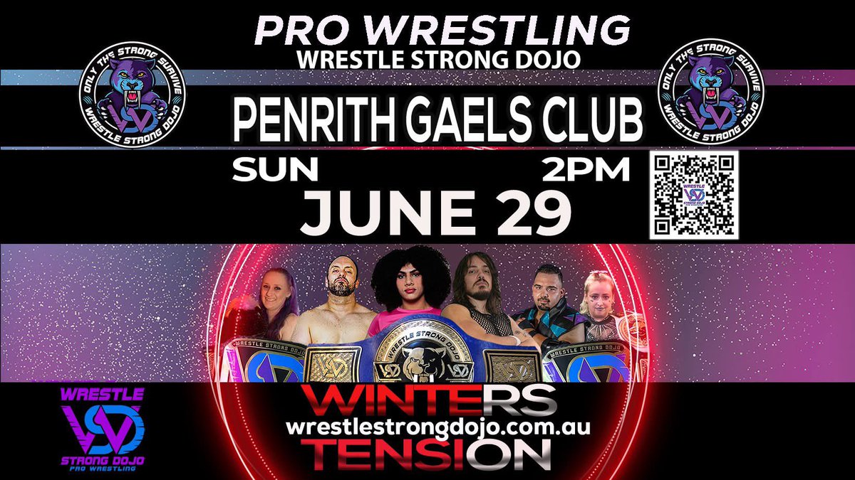 Upcoming Bookings <a href="/wsdojo/">Wrestle Strong Dojo</a> 
31st of May Oberon RSL 
7th of June Wesley Community Hall Dubbo 
28th of June Rosehill Bowling Club 
29th of June Penrith Gaels 
#bookings #prowrestler #australianwrestler #australianwrestling