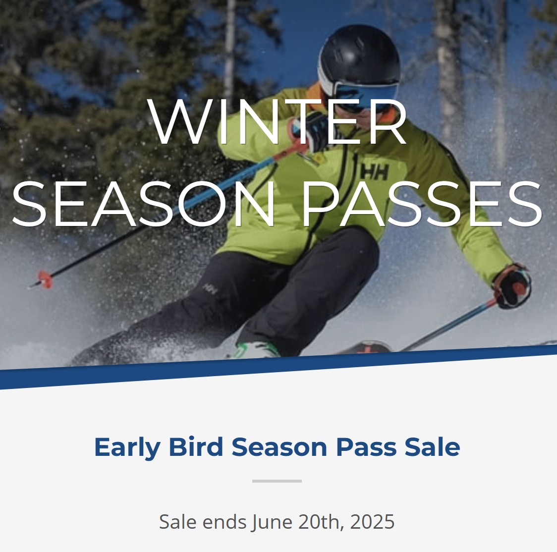 ABMASskiclub's tweet photo. NAKISKA Winter Early Bird Sale has begun!

Don't miss out on the best prices for next season, sale is on until June 20th. Passes are just $449 vs regular price of $1059!
https://t.co/kdZbq7ZNlv

#NakiskaEarlyBird #SkiNakiska #SeasonPassSale #KananaskisCountry #SkiAlberta https://t.co/V3IN5bDYnc
