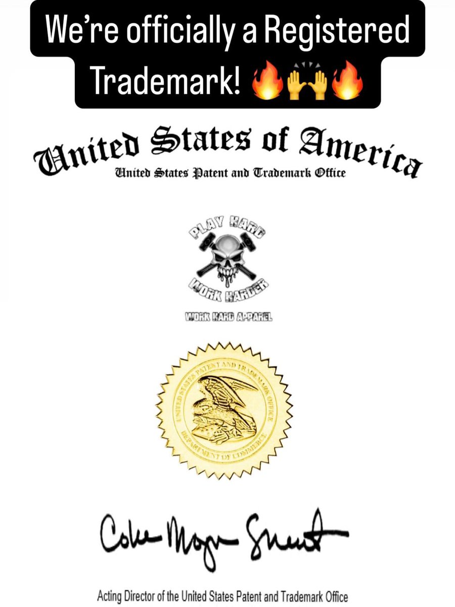 We’re officially an International Registered Trademark! 🔥🏆🔥 This is a huge milestone for our company. It took 2 years to complete. Thank you to everyone who is supporting my page. Much love and respect. 🫡 #fypシ