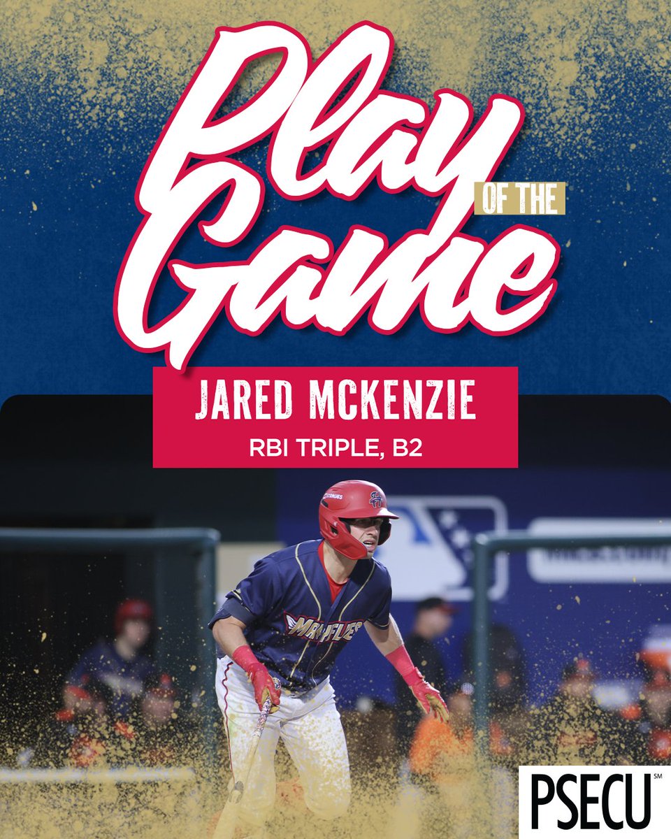 HbgSenators's tweet photo. Tonight's PSECU Play of the Game is an RBI triple from Jared Mckenzie! He went 2 - 4 tonight against the Baysox! ⭐ 

FINAL // Baysox 3 Mayflies 2 https://t.co/kmp45p4L0N