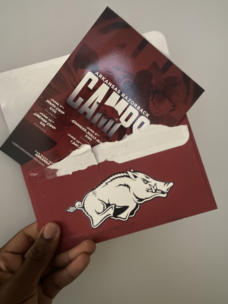 Marlo Jones Jr (@marlo32x) on Twitter photo Thank you <a href="/RazorbackFB/">Arkansas Razorback Football</a> for the Camp invite , I will be in attendance 🤝🏾
<a href="/NLRFB/">Charging Wildcat Football</a> <a href="/biggmainlr/">Coach Jeff</a> <a href="/PrepRedzoneAR/">Prep Redzone Arkansas</a> Thank you <a href="/RazorbackFB/">Arkansas Razorback Football</a> for the Camp invite , I will be in attendance 🤝🏾
<a href="/NLRFB/">Charging Wildcat Football</a> <a href="/biggmainlr/">Coach Jeff</a> <a href="/PrepRedzoneAR/">Prep Redzone Arkansas</a>