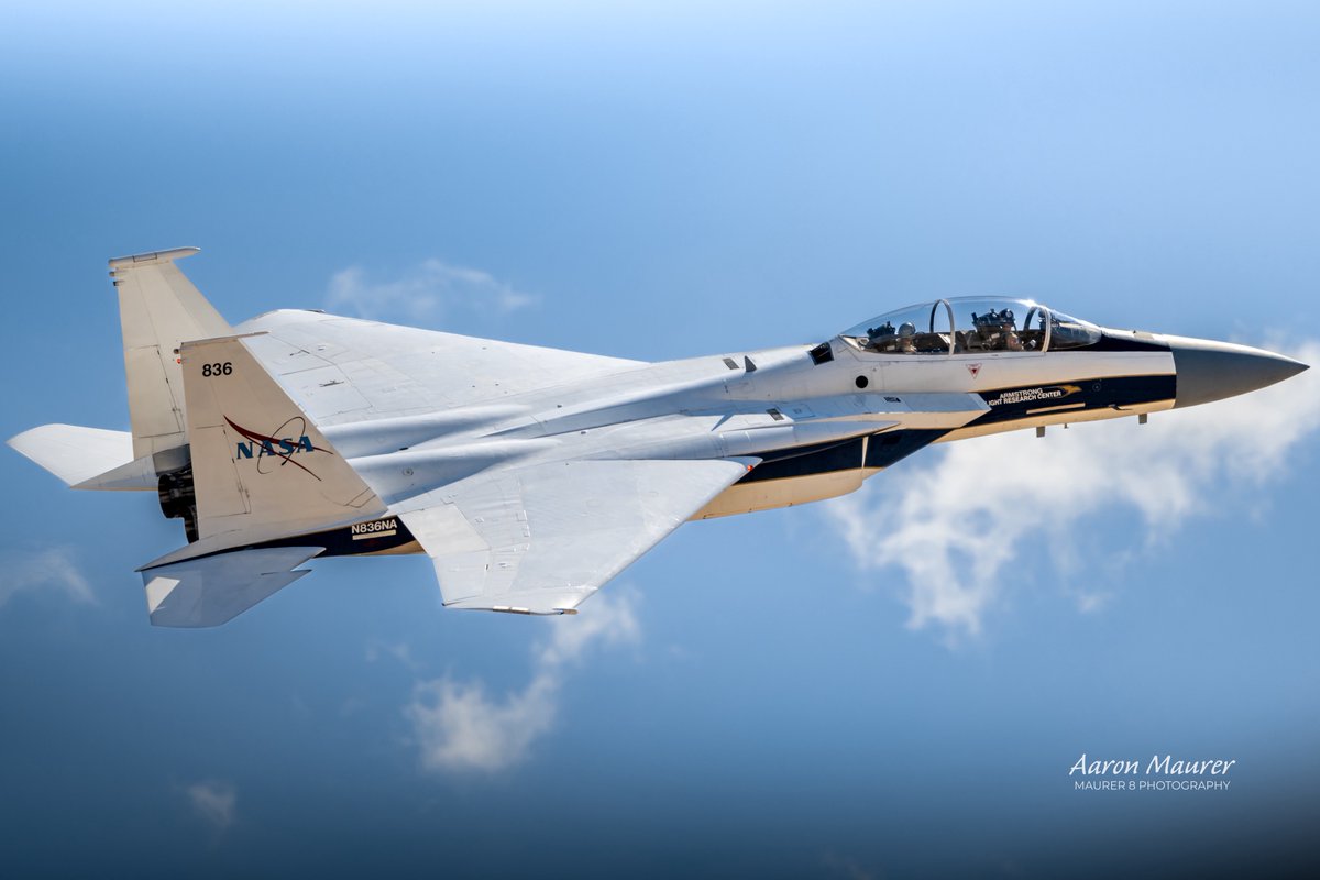 maurer8photo's tweet photo. NASA Armstrong Flight Research Center’s F-15 at the 2022 Aerospace Valley Airshow at Edwards AFB.  One of the many highlights of a great show.  If only the show would return. 

#nasa #f15 #n836na https://t.co/KcrB1QHoB3
