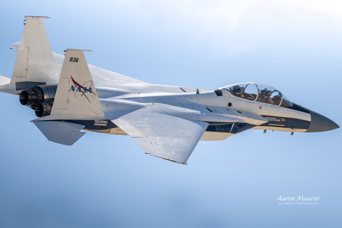 maurer8photo's tweet photo. NASA Armstrong Flight Research Center’s F-15 at the 2022 Aerospace Valley Airshow at Edwards AFB.  One of the many highlights of a great show.  If only the show would return. 

#nasa #f15 #n836na https://t.co/KcrB1QHoB3