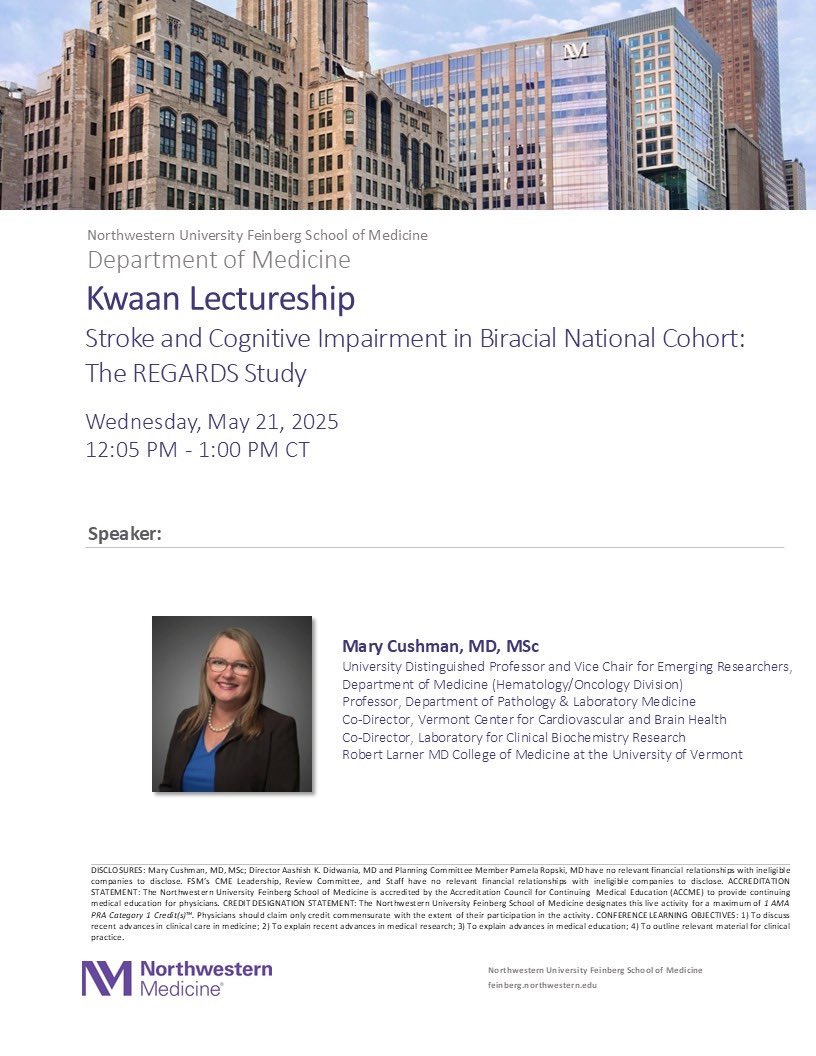 Mary Cushman 🫀🧠🩸 (@marycushmanmd) on Twitter photo Excited to be in the Windy City to visit Northwestern University DOM!
<a href="/NMHheartdoc/">Clyde Yancy, MD, MSc</a> <a href="/HeartDocSadiya/">Sadiya Khan</a> and other friends here! Excited to be in the Windy City to visit Northwestern University DOM!
<a href="/NMHheartdoc/">Clyde Yancy, MD, MSc</a> <a href="/HeartDocSadiya/">Sadiya Khan</a> and other friends here!