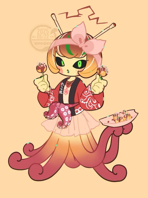 「たこ焼き(Takoyaki)」 #gaogaoキッチン #OC