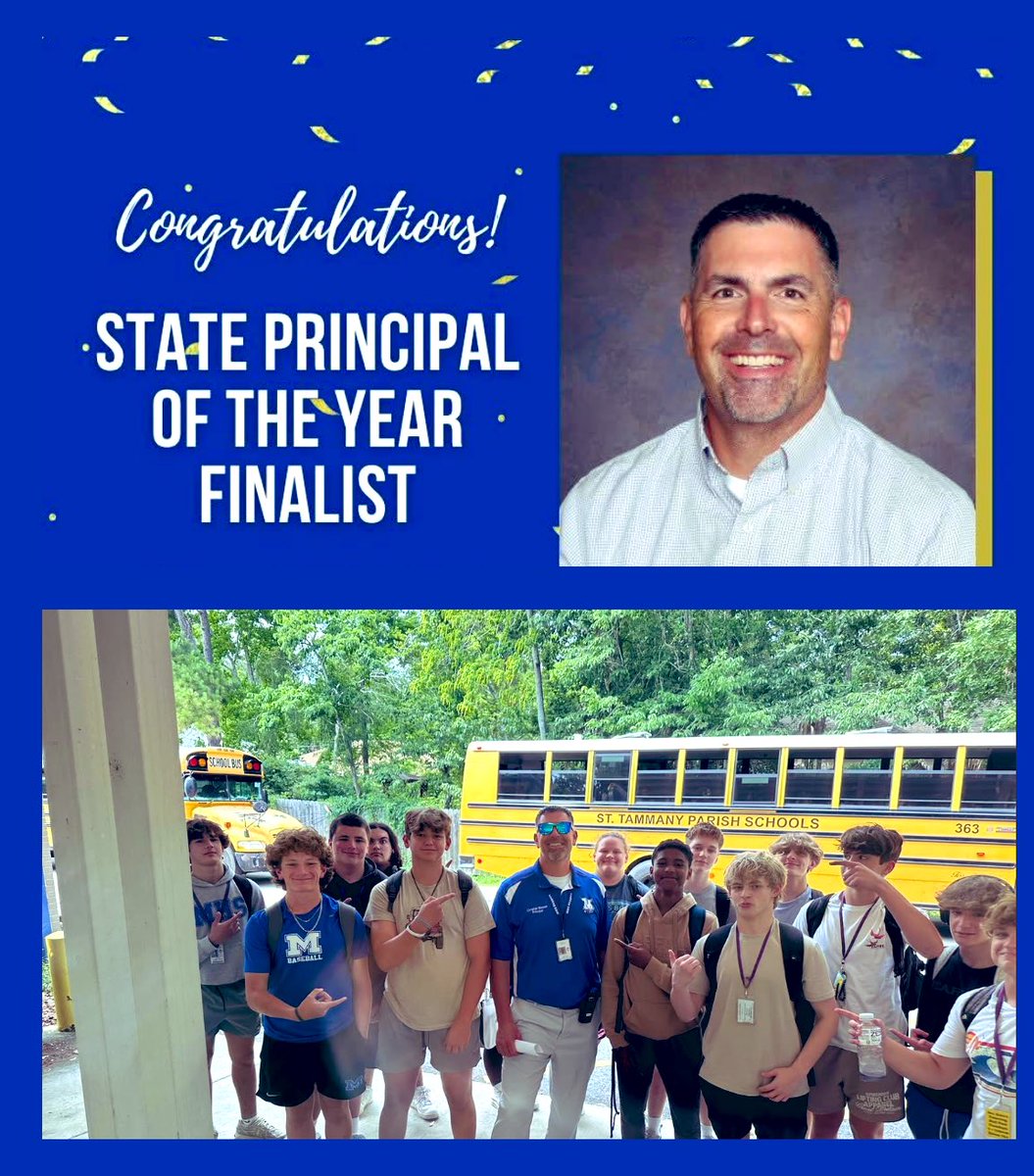 Congrats to our very own principal, Christian Monson! Well deserved, my friend! Proud to know you and even more proud to work for you. #MandevilleHigh #Seastheday
#SkipperNation <a href="/stppschools/">St. Tammany Parish Public Schools</a>