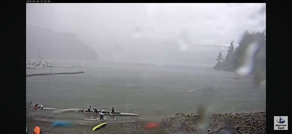 Here’s a view from the deep cove live cam. Look at that. Washout. It has moved east a bit but is sitting at that heavy rate over an area for almost an hour. #bcstorm
