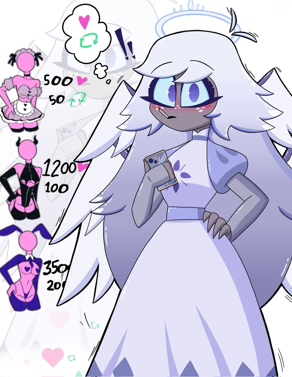 🩵🤭 #HazbinHotelFanart #Emily