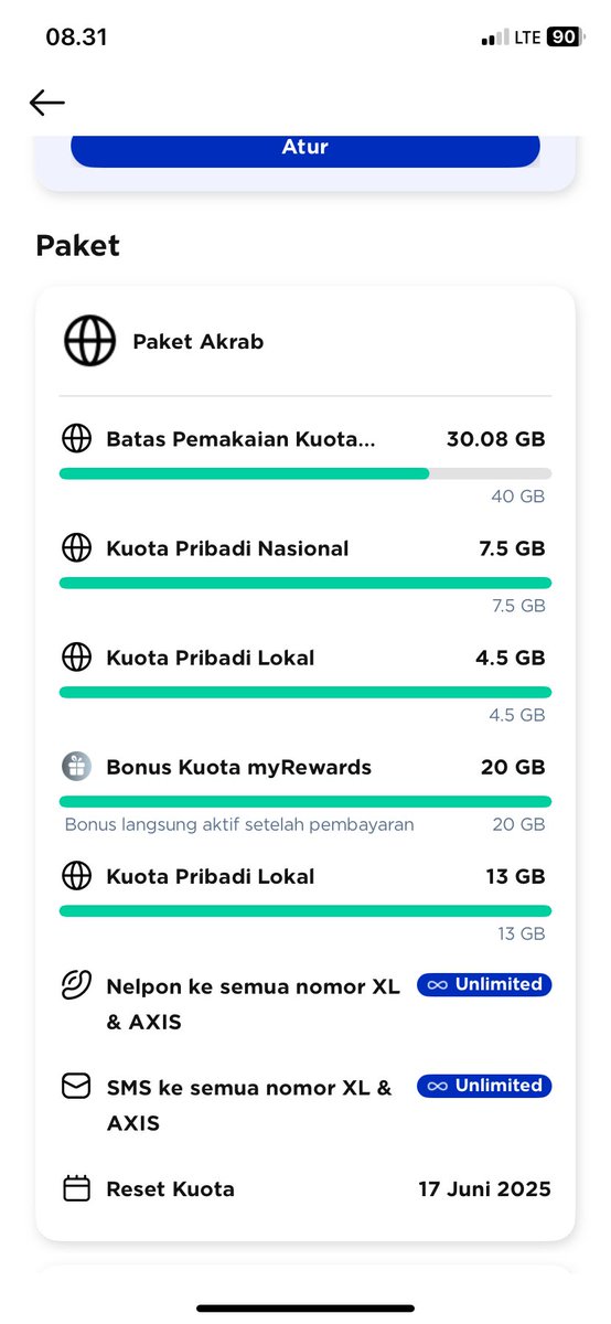 Halo permisi, aku mau nawarin paket XXL akrab reward platinum nih!

- 1 slot aja
harga 75K

AREA 1 = 67 GB
AREA 2 = 72 GB
AREA 3 = 84 GB
AREA 4 = 125 GB

✅bisa add + tanya dulu!
✅proof bisa cek akunku yaap
✅order only via whatsapp.me/6281997831997

#zonaba  #zonauang
