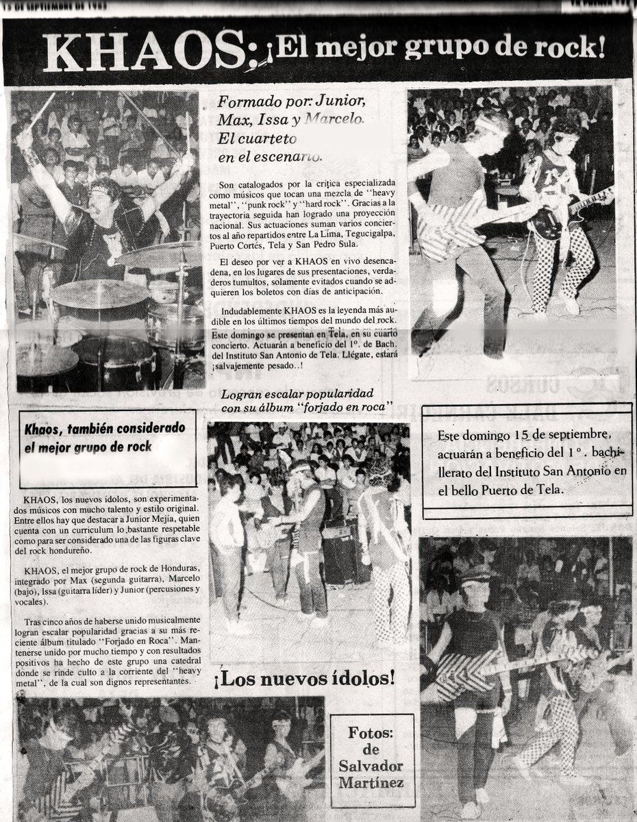 Sinceramente nunca nos consideramos los mejores, somos de los que no ven la música como un deporte y lo de mejores y peores... eso es todo cuestión de gustos / opiniones. Igualmente aquí resucitamos este articulo que nos dedicó un popular diario nacional hace casi 40 años.