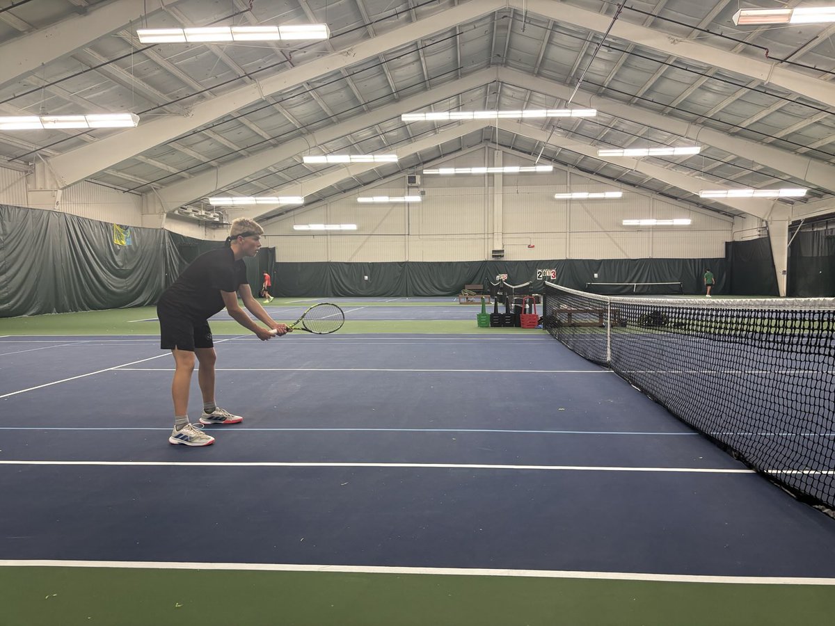 Lucas has grown to love tennis after starting in 8th grade.  Made Final Four tomorrow morning in section 8A Doubles.  Super proud Dad because of the type of young man he has become 💙🎾💛
