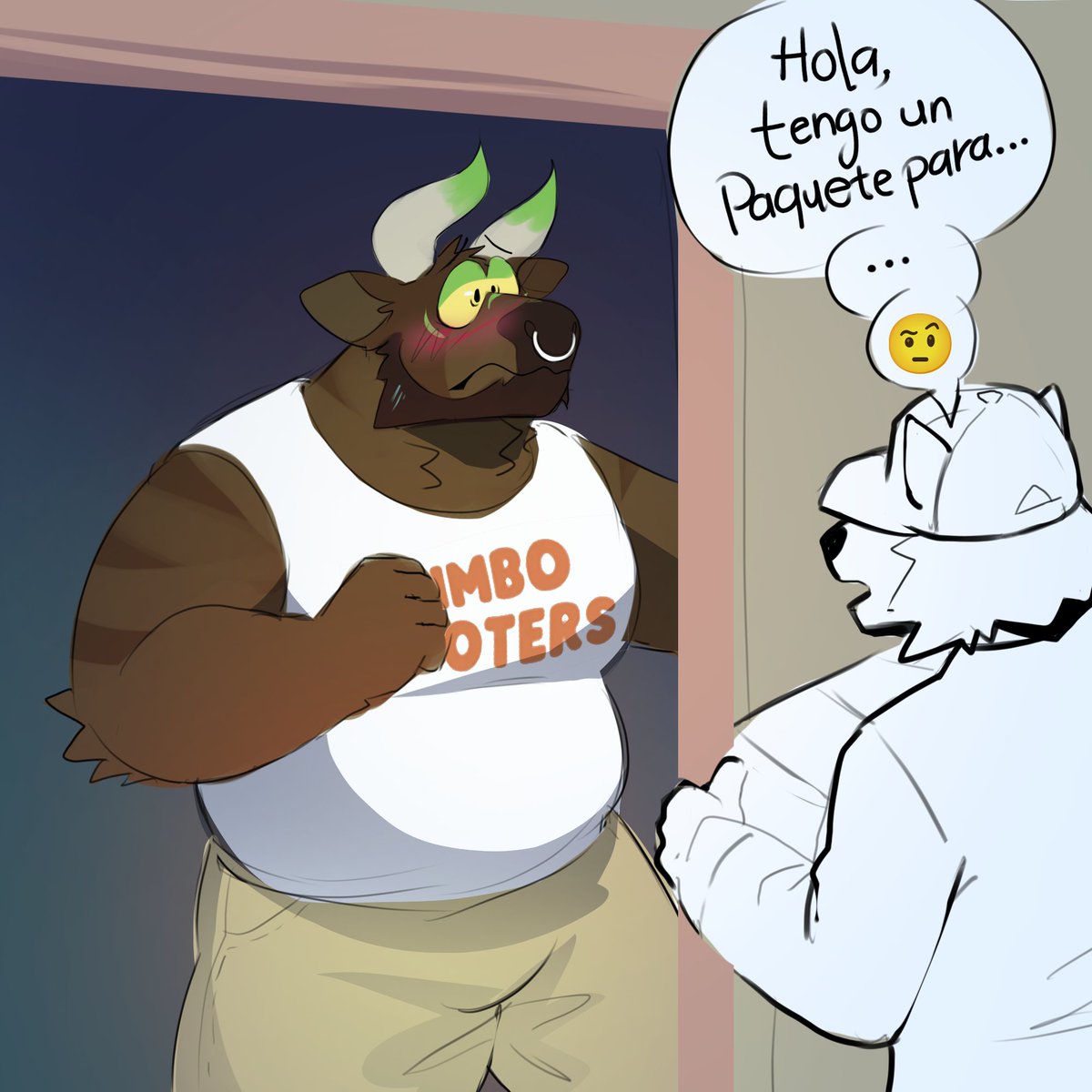 un bibujito rapido que hice para <a href="/TattooRexy/">Bullrito 🔞</a> porque me dio risa lo que le paso en su stream jsjsjs