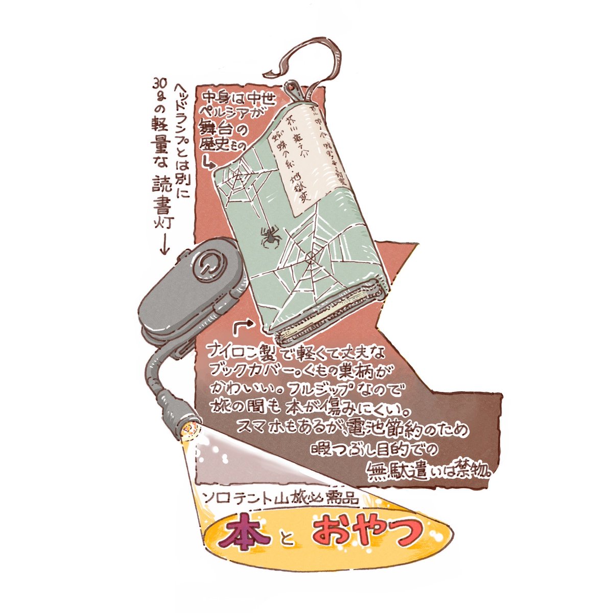 manofumi_m's tweet photo. 車を持ってないので、
登山口までのアクセスは電車やバス。
移動時間が長いんです🤔

テントを張った後の夜も長い・・・🤨

本は多少重くても必ず持って行きます。

小辺路では特にたくさん読み進めました📕✨ https://t.co/TrjRQLmndr
