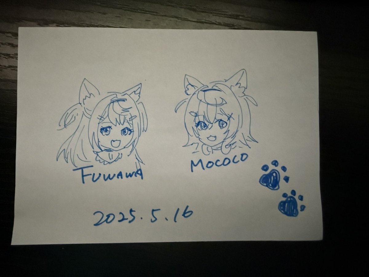 infjeff's tweet photo. My girlfriend drew my kamioshis for my birthday 🥹🩵🩷 #FWMCpix https://t.co/kxEWtWEYgA