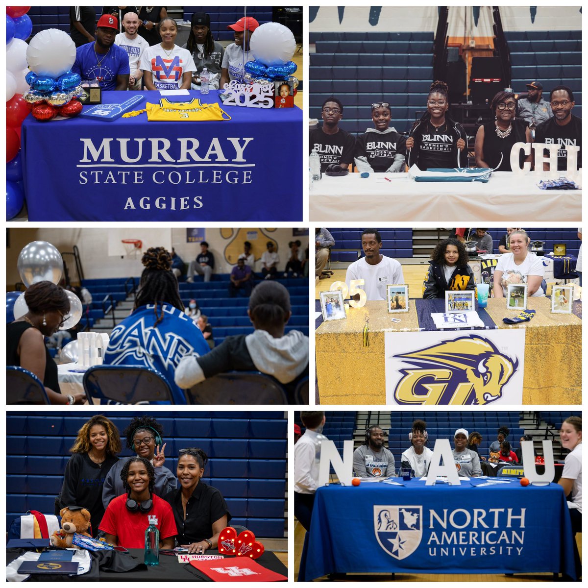 CoogsLady's tweet image. Signing day for our class of 25 athletes. We love y’all and know at the next level you will be great and ready to face anything life throws at you because of your faith!