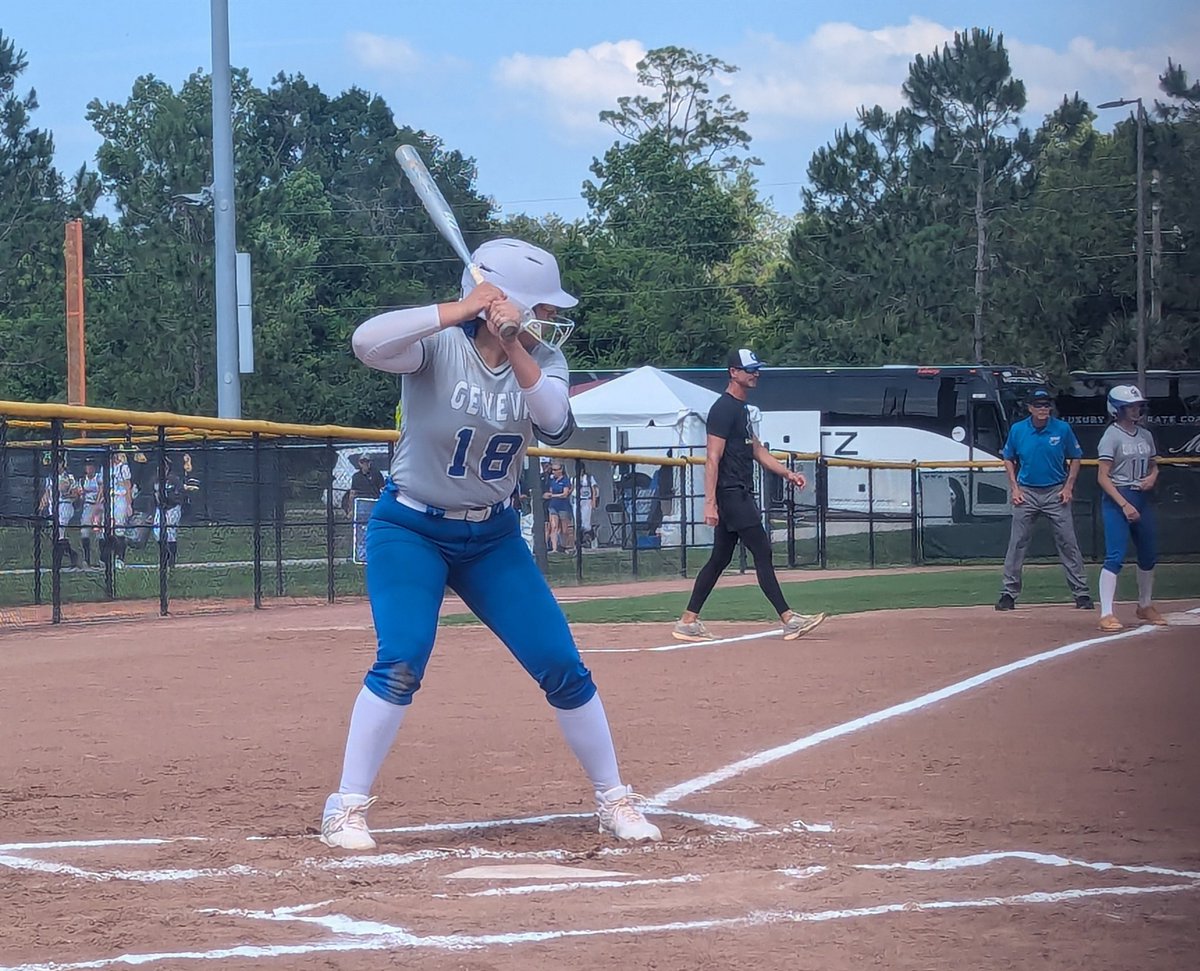 Bella Ortiz (@bellaortiz2029) on Twitter photo <a href="/genevaschool/">The Geneva School - Athletics</a> Varsity Knights made our 1st ever appearance at <a href="/FHSAA/">FHSAA</a> States and won the semi final game!!
Tomorrow we prepare to take the ship!
.333BA, 1 double, 1RBI, 2BB
<a href="/TGASciara/">Top Gun National 16</a> <a href="/topgunfastpitch/">Top Gun Fastpitch</a> <a href="/LineDsoftball/">Line Drive Media</a> <a href="/ExtraInningSB/">EXTRA INNING SOFTBALL</a> <a href="/gatorjack72/">Girls In The Game</a> <a href="/TopPreps/">College Coach / College Scout / College Recruiter</a> @prepsoftball <a href="/genevaschool/">The Geneva School - Athletics</a> Varsity Knights made our 1st ever appearance at <a href="/FHSAA/">FHSAA</a> States and won the semi final game!!
Tomorrow we prepare to take the ship!
.333BA, 1 double, 1RBI, 2BB
<a href="/TGASciara/">Top Gun National 16</a> <a href="/topgunfastpitch/">Top Gun Fastpitch</a> <a href="/LineDsoftball/">Line Drive Media</a> <a href="/ExtraInningSB/">EXTRA INNING SOFTBALL</a> <a href="/gatorjack72/">Girls In The Game</a> <a href="/TopPreps/">College Coach / College Scout / College Recruiter</a> @prepsoftball