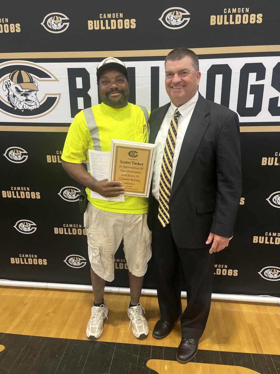 A shoutout to Lester - who received a special recognition award at the CHS Athletic Banquet for his continued support of all CHS Sports! We are all so lucky to have him! When I grow up someday, I want to be like him!!! Love ya buddy! #CamdenStrong #CLIMB