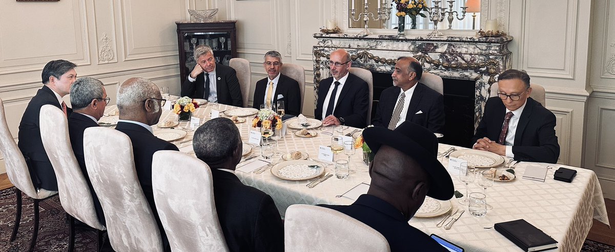 Slovakia at the UN 🇸🇰🇪🇺🇺🇳 (@slovakiaunny) on Twitter photo Our PR <a href="/PeterHuleNYi/">Peter HuléNYi</a> hosted today at Slovak residency 🇸🇰 luncheon with 🇺🇳 <a href="/UN_PGA/">UN GA President</a> Philémom Yang and fellow UN ambassadors. They exchanged views on the upcoming selection of the next Secretary-General and continued dialogue following the Bratislava declaration #UNCPGA . 🤝🌎 Our PR <a href="/PeterHuleNYi/">Peter HuléNYi</a> hosted today at Slovak residency 🇸🇰 luncheon with 🇺🇳 <a href="/UN_PGA/">UN GA President</a> Philémom Yang and fellow UN ambassadors. They exchanged views on the upcoming selection of the next Secretary-General and continued dialogue following the Bratislava declaration #UNCPGA . 🤝🌎