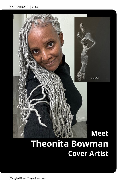 RobinSalls's tweet photo. Ready to embrace your silver hair journey? 🌟 Discover inspiration and resources at Tangled Silver Magazine! Meet Theonita Bowman, the artisit behind our most recent issue. Check it out: https://t.co/gVW5ImumKR #SilverHair #EmbraceYourGray #TangledSilver https://t.co/BN2CqYxI2p