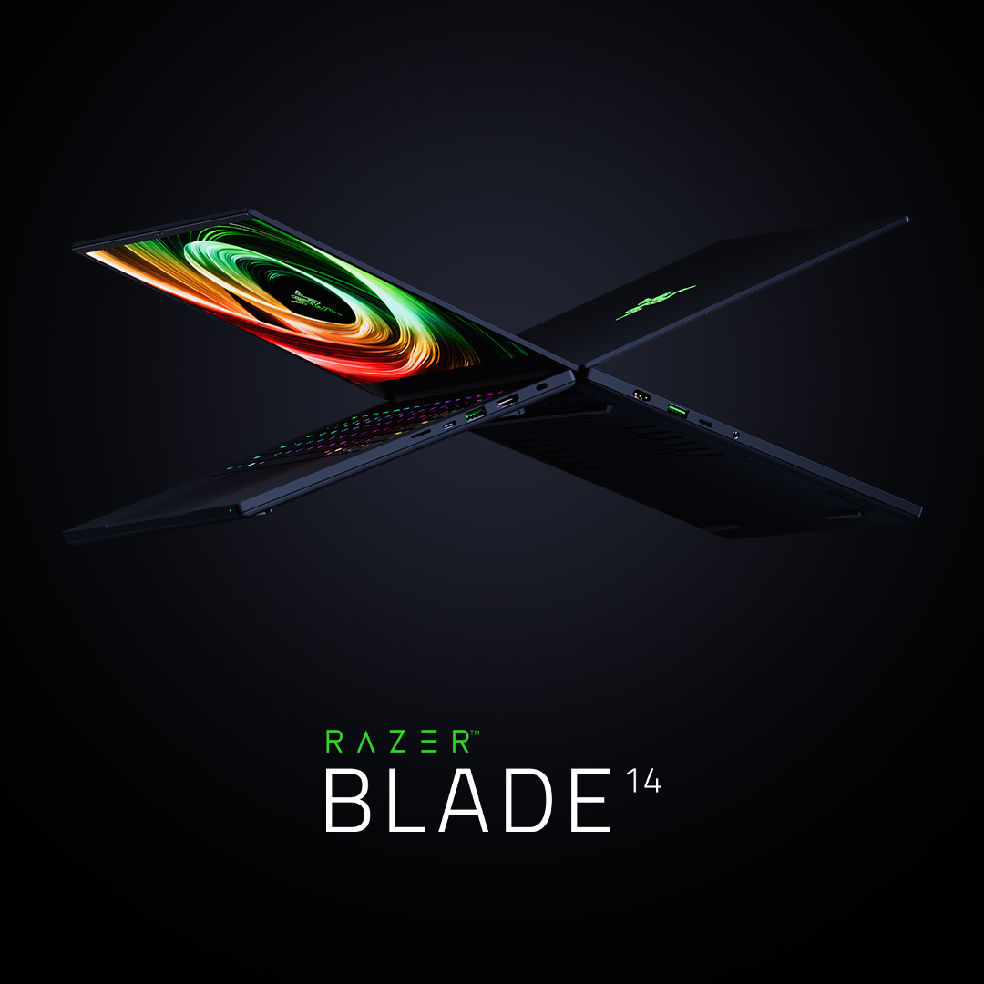 Meet the thinnest Razer Blade 14 ever. Powered by <a href="/NVIDIAGeForceME/">NVIDIA GeForce ME</a>  RTX 50 Series GPUs, the new AMD Ryzen AI 9 365 processor, and a 3K 120Hz OLED display. Unleash peak performance with ultimate portability.
Coming soon!

تعرّف على أنحف جهاز Razer Blade 14 على الإطلاق. مزود
