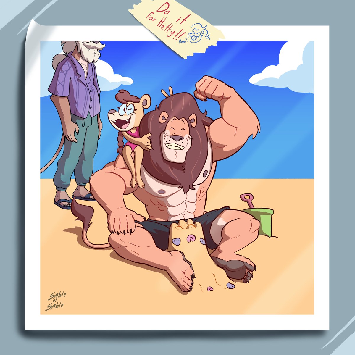 SableElSable's tweet image. Daniel always gets motivated when he sees this picture that he sticks on the locker where he works, remembering nice moments a year ago, and always keeping Hetty in mind. The man in the back... seems to be his grandfather, Jose De Leon.