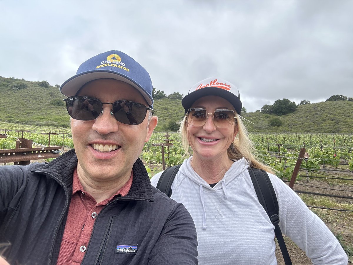 One Mind (@onemindorg) on Twitter photo On May 17, 2025, One Mind Co-Founder and Chief Advocacy & Engagement Officer, Brandon Staglin (<a href="/BStaglin/">Brandon Staglin</a>) embarked on a 2.5 mile hike through the idyllic vineyards of <a href="/AlmaRosaWines/">Alma Rosa Winery</a> for the annual Peace of Mind Walk in support of mental health awareness and research.ā
ā On May 17, 2025, One Mind Co-Founder and Chief Advocacy & Engagement Officer, Brandon Staglin (<a href="/BStaglin/">Brandon Staglin</a>) embarked on a 2.5 mile hike through the idyllic vineyards of <a href="/AlmaRosaWines/">Alma Rosa Winery</a> for the annual Peace of Mind Walk in support of mental health awareness and research.ā
ā