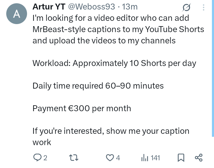 Cristian | Video Editor tweet media