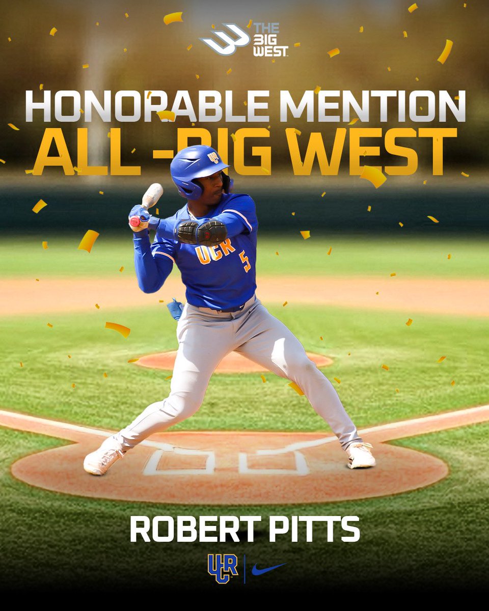 UC Riverside Baseball (@ucr_baseball) on Twitter photo Congrats to center fielder Robert Pitts for his All-Big West Honorable Mention selection. <a href="/UCR_Athletics/">Highlander Athletics</a> #GoHighlanders Congrats to center fielder Robert Pitts for his All-Big West Honorable Mention selection. <a href="/UCR_Athletics/">Highlander Athletics</a> #GoHighlanders