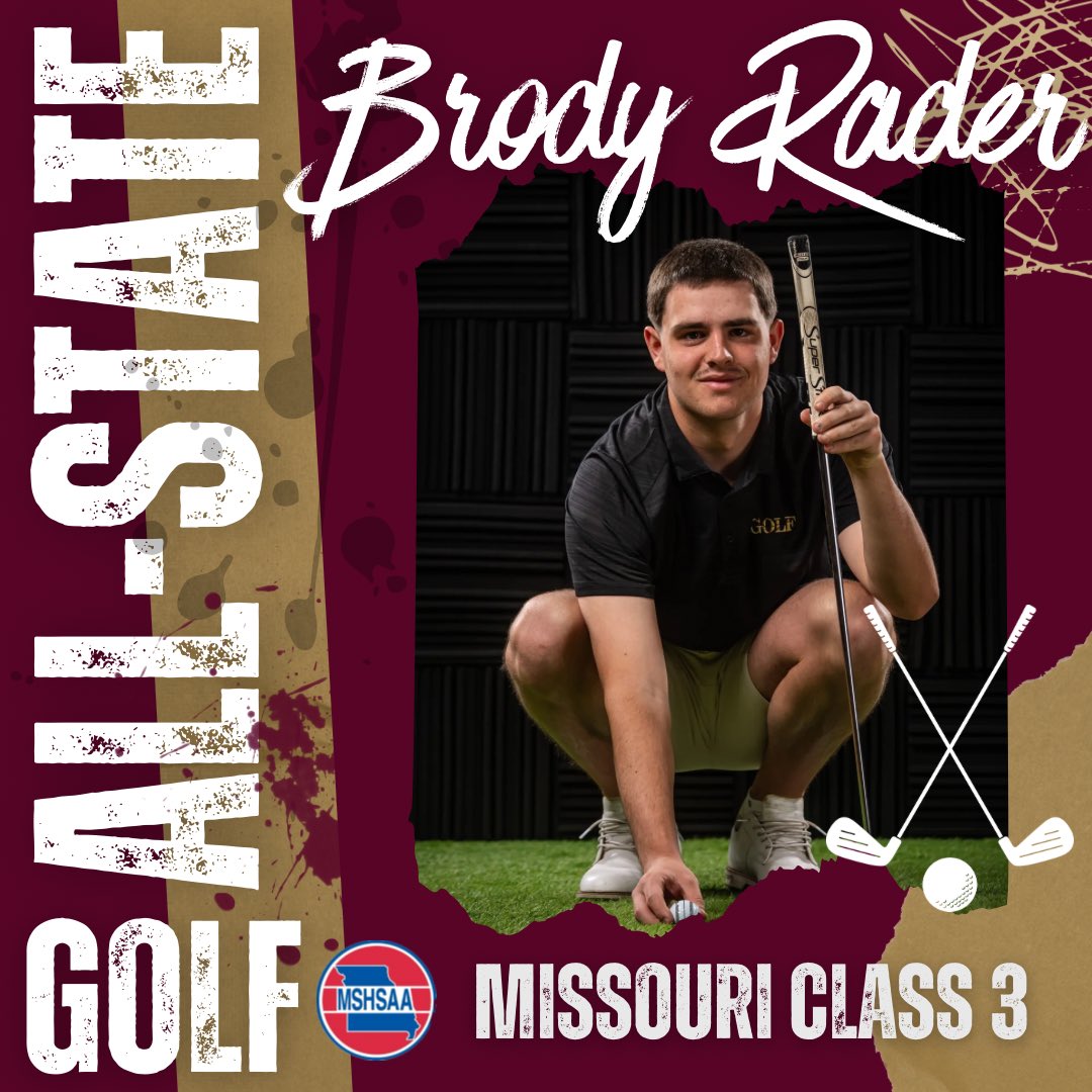 Congratulations to EHS junior, Brody Rader, on placing 14th in the 2025 State Golf Championships! #AllState #MustangMade