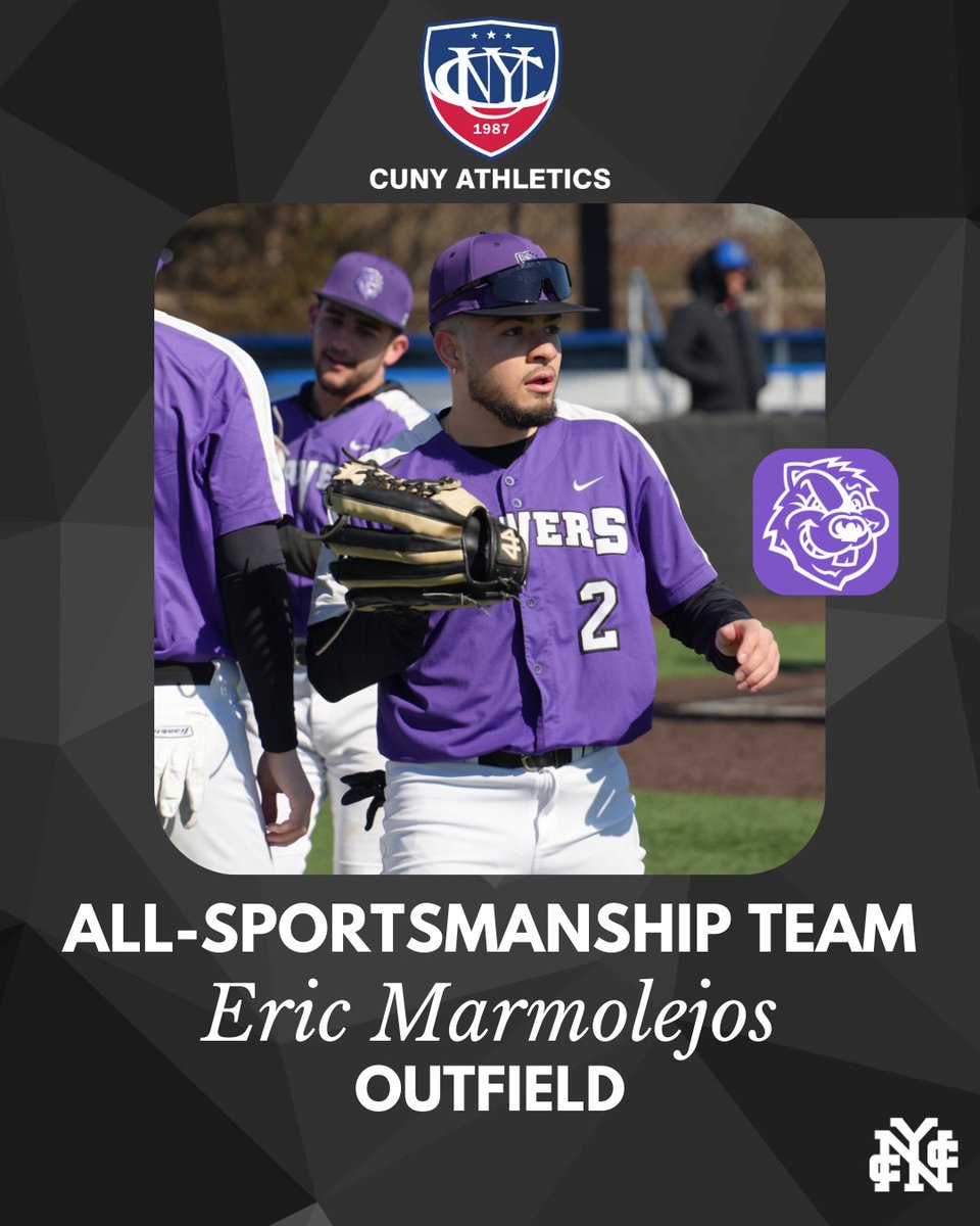 CCNY Athletics (@ccnysports) on Twitter photo Congratulations to <a href="/CCNYBaseball/">Beavers Baseball</a>'s Demetri Zirogiannis, Kevin Budzinski, Erik Rank, and Eric Marmolejos (Sportsmanship Team) on being named to the 2025 <a href="/CUNYAC/">CUNY Athletic Conference</a> Baseball All-Star Team!!
#GoBeavers | #PrideoftheCity Congratulations to <a href="/CCNYBaseball/">Beavers Baseball</a>'s Demetri Zirogiannis, Kevin Budzinski, Erik Rank, and Eric Marmolejos (Sportsmanship Team) on being named to the 2025 <a href="/CUNYAC/">CUNY Athletic Conference</a> Baseball All-Star Team!!
#GoBeavers | #PrideoftheCity