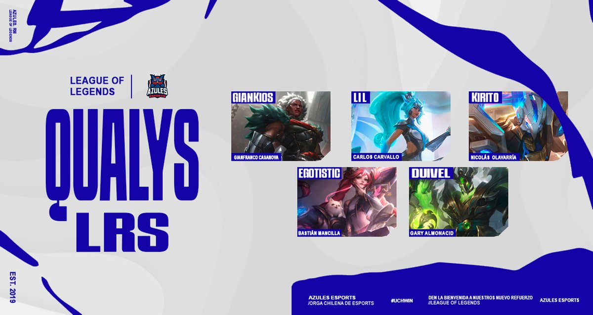 Azules_Global's tweet photo. ⚠Con un poco de retraso, pero nunca ausentes🤘❤️💙.

Este es nuestro roster para las Qualys de la #LRS2025 👇

🇨🇱 Top: @1_kios 
🇨🇱 JG: LIL
🇨🇱 MID: @Kiritol0l 
🇨🇱 ADC: @Egotistic_lol 
🇨🇱 SUPP: @DuivelLoL 

¡Vamos con todo! 💙❤️🤘

#GoAzules #LeagueOfLegends https://t.co/jsDFPbX4AS
