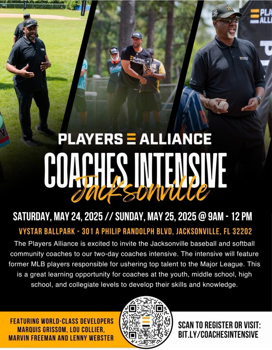 THIS WEEKEND!

A special opportunity to learn from some of the best! Partnered with The Players Alliance we are inviting coaches to attend this awesome event. 

Please register through this link by tonight if you can! We hope to see you there!

form.jotform.com/251194635258159