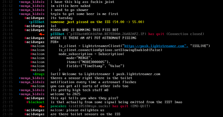 classic day on SuperNETs IRC