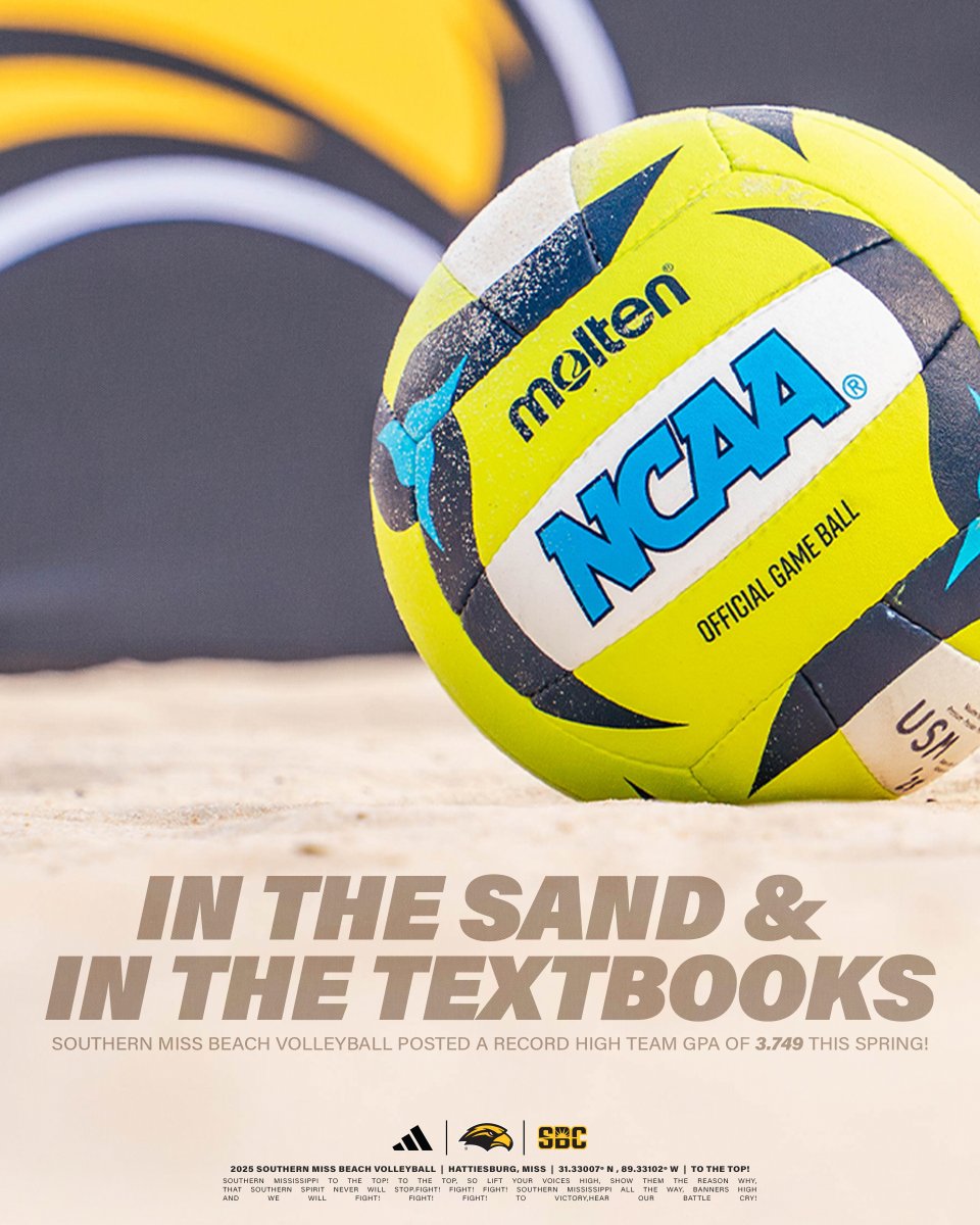 𝐎𝐧 𝐀𝐍𝐃 𝐎𝐟𝐟 𝐭𝐡𝐞 𝐒𝐚𝐧𝐝

3.749 Team GPA this Spring!

That's a program record!

#SMTTT
