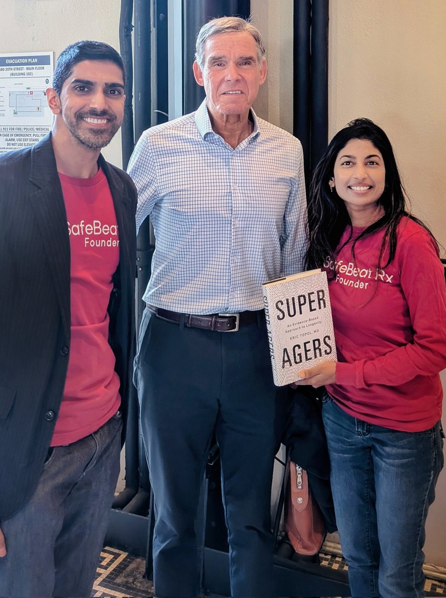 Rachita Navara, MD FACC FHRS (@drrachitaep) on Twitter photo Great #longevity talk by <a href="/EricTopol/">Eric Topol</a> for <a href="/ycombinator/">Y Combinator</a> on the importance of rigorous human studies & the promise of AI to extend healthspan through data-driven, personalized interventions.
Thanks for your latest book, and excited to keep building the future of cardiology <a href="/SafeBeat/">SafeBeat Rx</a> Great #longevity talk by <a href="/EricTopol/">Eric Topol</a> for <a href="/ycombinator/">Y Combinator</a> on the importance of rigorous human studies & the promise of AI to extend healthspan through data-driven, personalized interventions.
Thanks for your latest book, and excited to keep building the future of cardiology <a href="/SafeBeat/">SafeBeat Rx</a>