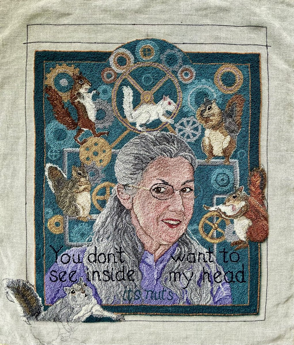 58rughooker's tweet image. All finished but the border! Wheee! Hope to finish the whole edge tomorrow.☺️