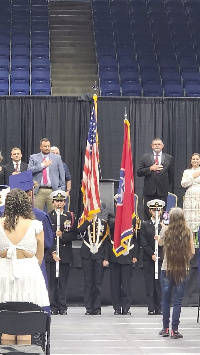 I walked across the stage last night at Union County High School Graduation, and accepted the Diploma of Marine PFC Lane Douglas, cadet of mine last year, who Graduated Boot Camp at PI on 11 April 2025. He is completing Infantry Training at Camp Geiger and could not attended.