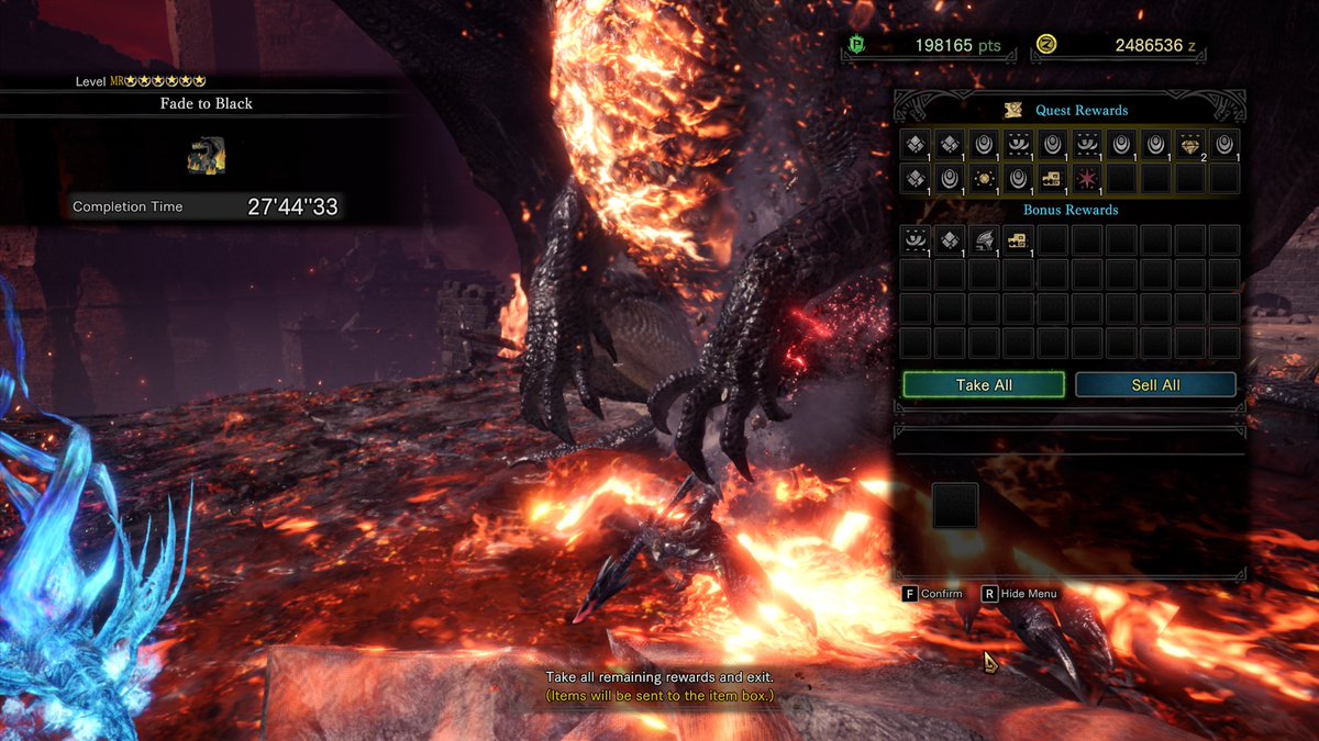 void_gar's tweet photo. I HAVE ACHIEVED MY GOAL,
Insect glaive Fatalis Solo Baby!
I FUCKING DID IT
#Fatalis #MHWIB #InsectGlaive
#MonsterHunterWorld https://t.co/E8UbBKC1Vq