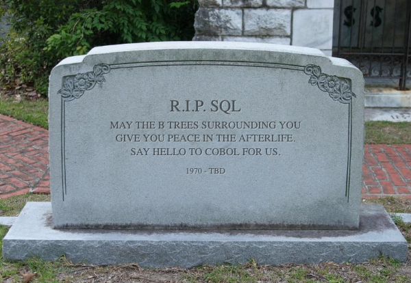 galeaspablo's tweet photo. HOT TAKE: LLMs will kill SQL.

No, vibe coding will not get rid of databases.
No, I'm not making a point about querying databases with natural language.

But as programming interfaces approach natural language, data storage will becomes more graph-like. Bye SQL! https://t.co/0eKITywHpR