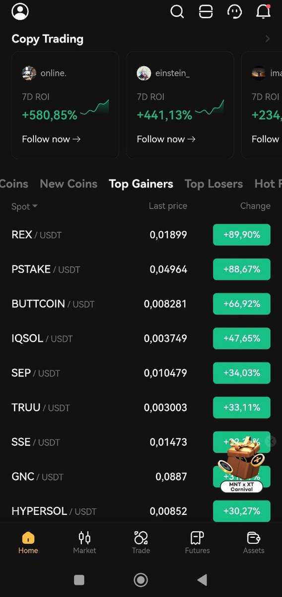 Daddy Brian (@seniormanfm) on Twitter photo 🌟 $GNC is trading live on <a href="/XTexchange/">XT Exchange 🚀 #BeyondTrade</a> !
🚀8th Place Top Gainer on Xt.com for today
Experience fully decentralized apps, secure data exchanges, and incentivized computation firsthand with <a href="/gridnetproject/">GRIDNET OS</a>
#GNC #GRIDNET 🌟 $GNC is trading live on <a href="/XTexchange/">XT Exchange 🚀 #BeyondTrade</a> !
🚀8th Place Top Gainer on Xt.com for today
Experience fully decentralized apps, secure data exchanges, and incentivized computation firsthand with <a href="/gridnetproject/">GRIDNET OS</a>
#GNC #GRIDNET