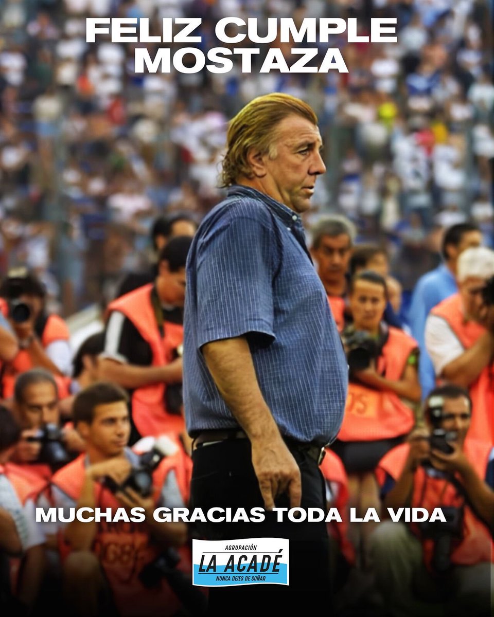 🎂 ¡Feliz cumpleaños al eterno Mostaza!
Desde La Acade te saludamos con orgullo.
Gracias por devolvernos la alegría, por tu humildad y por representar nuestros colores con grandeza.
¡El Cilindro siempre será tu casa! 💙⚽️

#MostazaMerlo #FelizCumple #RacingClub #LaAcademia