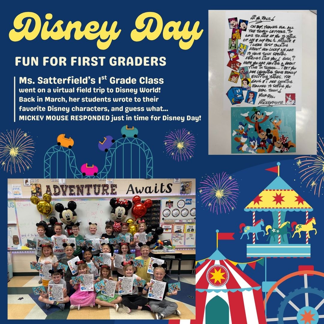 A-C Primary students work hard and play hard!  Recently, first grade students in Ms. Satterfield's class took a virtual trip to Walt Disney World, complete with letters from Mickey Mouse himself!  Check out the new "WORK HARD. PLAY HARD."...
primary.amanda.k12.oh.us/news-events/~b…