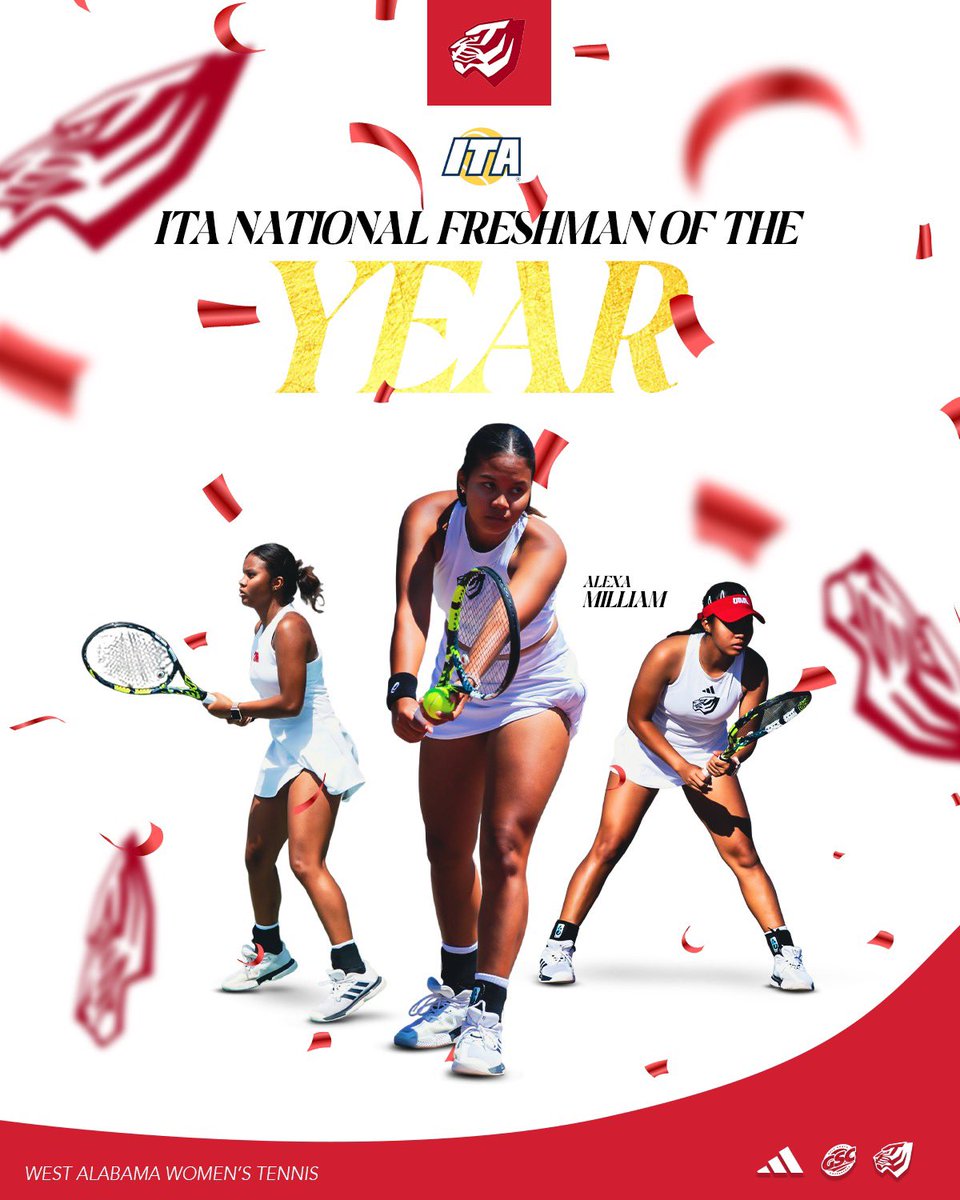 Alexa continues to make history in her first year… We have no words! 🙌

Congrats to our freshman phenom on being named the ITA National Freshman of the Year, becoming the first player in UWA History to win the award‼️

📰: uwaathletics.com/news/2025/5/20…