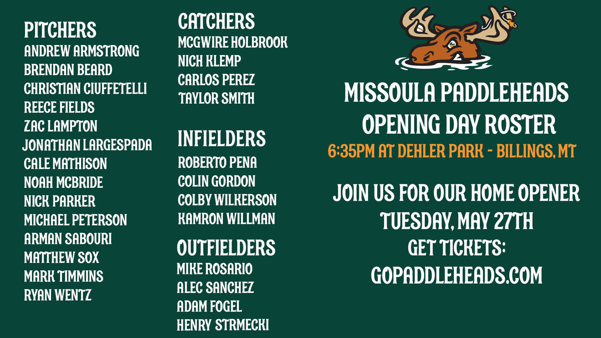 GoPaddleHeads's tweet photo. The roster is set and the season starts TODAY! For a full breakdown of the roster visit https://t.co/P5rA1oBfPv!  Our home opener is just 1 week away. Get your tickets now at https://t.co/Pe1NE5vLMF! https://t.co/UxTc7qq0qQ