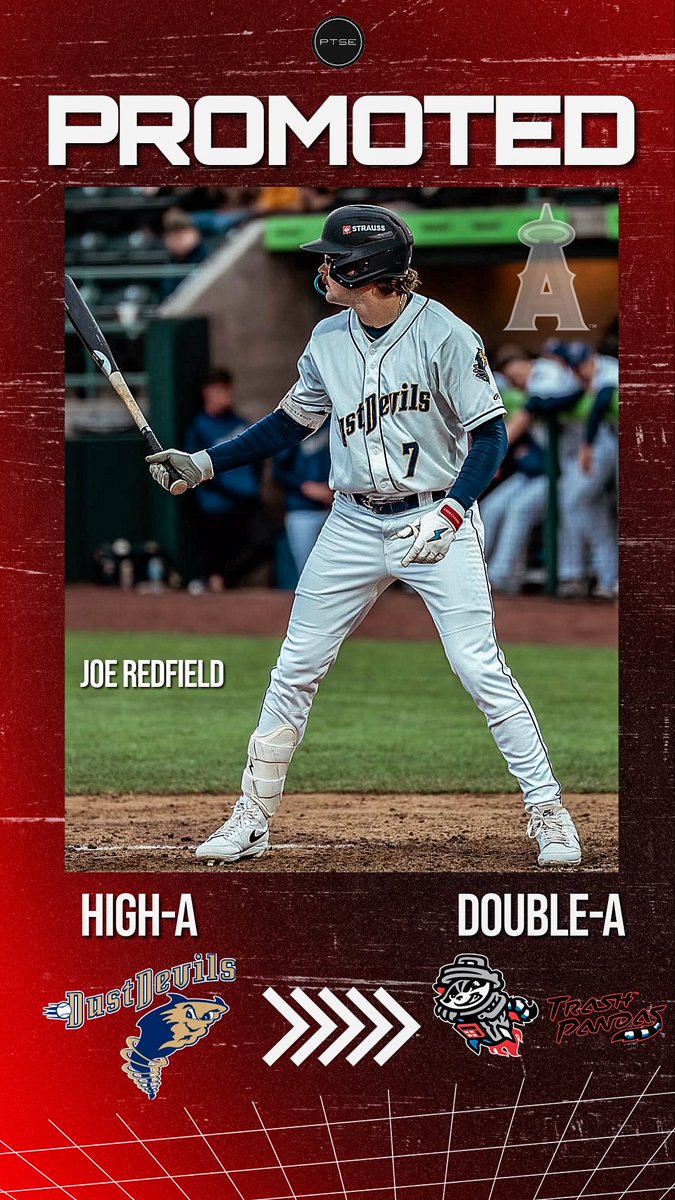 Premier Talent Sports and Entertainment (@ptsemgmt) on Twitter photo Joe Redfield has been promoted to the Angels Double-A affiliate <a href="/trashpandas/">Rocket City Trash Pandas</a> Joe Redfield has been promoted to the Angels Double-A affiliate <a href="/trashpandas/">Rocket City Trash Pandas</a>