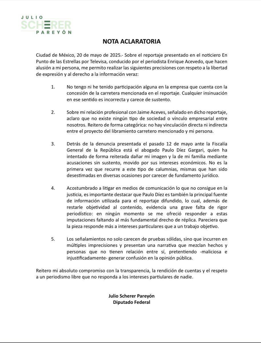 Respecto al reportaje de <a href="/nmas/">NMás</a> que alude a mi persona. Cc <a href="/Enrique_Acevedo/">Enrique Acevedo</a> <a href="/osdtagle/">Omar Sánchez dTagle</a>