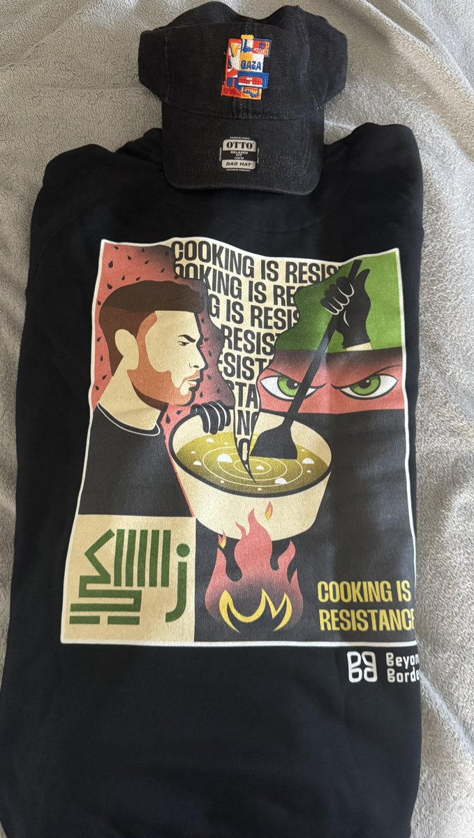 Spajuch (@spajuch) on Twitter photo I just wanted to share and send love to <a href="/Hamadashoo/">Hamada Shoo</a>; he’s an amazing person who shares his experiences cooking in Gaza. This from one of his new apparel company, <a href="/BeyondBordersIE/">BeyondBorders.ie</a>, and a great way to help and support Hamada.
Much love yall 🫶
#FreePalestine I just wanted to share and send love to <a href="/Hamadashoo/">Hamada Shoo</a>; he’s an amazing person who shares his experiences cooking in Gaza. This from one of his new apparel company, <a href="/BeyondBordersIE/">BeyondBorders.ie</a>, and a great way to help and support Hamada.
Much love yall 🫶
#FreePalestine