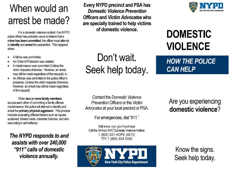 NYPDPSA1's tweet image. Domestic Violence is never simple.
‼️Your precinct DVO’s are here to listen to you and provide information & resources that can best help you or a loved one.‼️Your safety is our #1 priority. 💜 @NYPDDV @NYPDHousing @NYPDCommAffairs @NYPDChiefOfDept